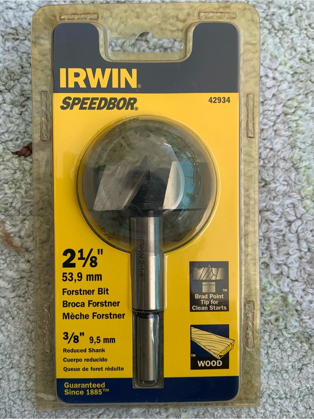 Irwin Speedbor 2-1/8" wood drill bit